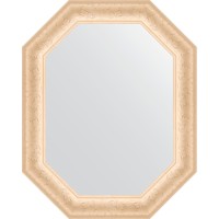 Зеркало Evoform Octagon 60x75 BY 7142 в багетной раме - Старый гипс 82 мм стекло