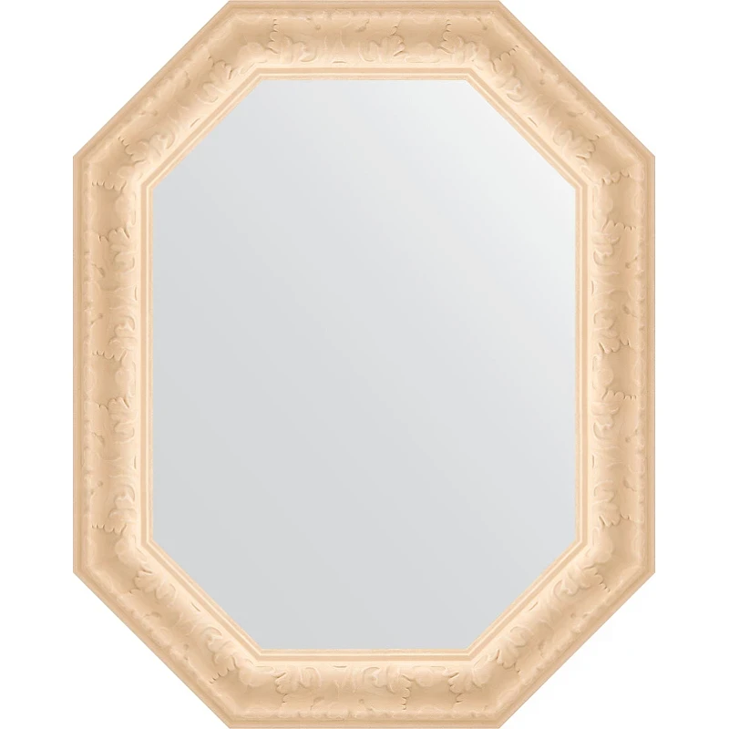 Зеркало Evoform Octagon 60x75 BY 7142 в багетной раме - Старый гипс 82 мм стекло