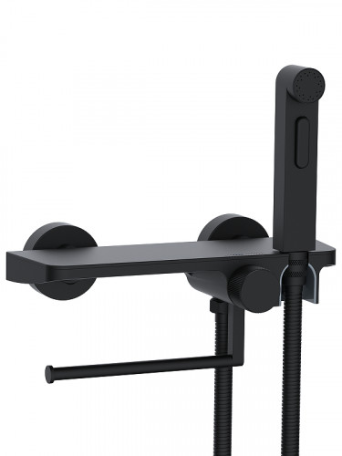 Гигиенический душ со смесителем WeltWasser Higi SH2 BL 10000013680 цвет Черный матовый