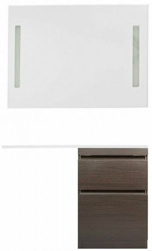 Тумба под раковину Style Line Даллас Люкс Plus 120 R СС-00000424 Венге МДФ / ЛДСП