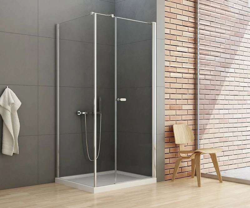 Душевой уголок New Trendy New Soleo Chrome 120х110 K-0641 профиль Хром стекло прозрачное