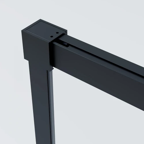 Душевой уголок Vincea Soft 2 130x80 VSR-3SO28013CLB профиль Черный стекло прозрачное
