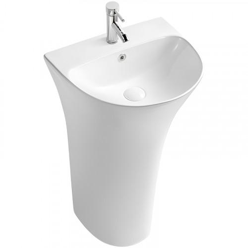 Раковина SantiLine 48 SL-4017 Белая фаянс напольный