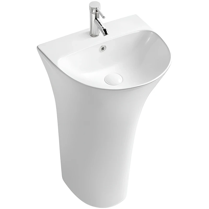 Раковина SantiLine 48 SL-4017 Белая фаянс напольный