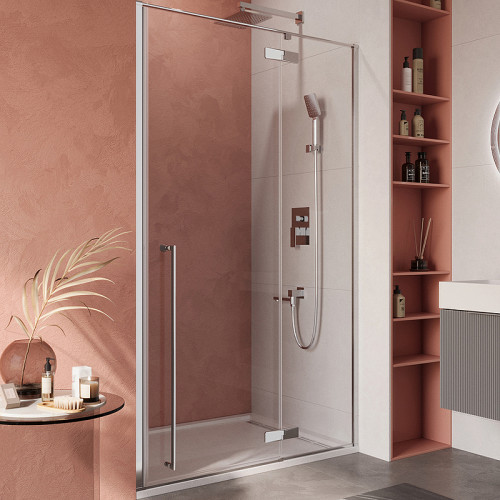 Душевая дверь Cezares Liner 120 R LINER-B-12-120-C-Cr-R профиль Хром стекло прозрачное