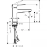Смеситель для раковины Hansgrohe Metropol 32500700 Белый матовый латунь