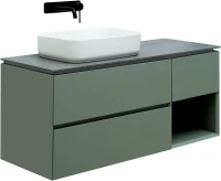 Тумба под раковину Allen Brau Infinity 120 L 1.21005.CGM подвесная цвет Олива матовая