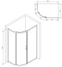 Душевой уголок AM.PM Like Solo Slide 120х80 W83G-302U120CG64 профиль Хром матовый стекло тонированное