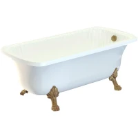 Ванна из искусственного камня Migliore Olivia 174x80 26922 ножки Leone Standart Бронза