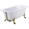 Ванна из искусственного камня Migliore Olivia 174x80 26922 ножки Leone Standart Бронза