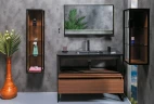 Подвесной шкаф Boheme Armadi Art Loft 30 895-D Dark wood МДФ / ЛДСП