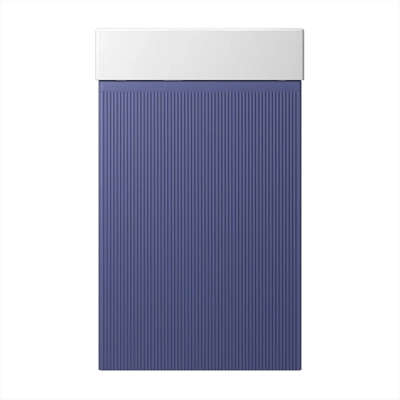 Тумба с раковиной Wellsee WC Area 40 L 221804002 подвесная цвет Синий матовый