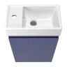 Тумба с раковиной Wellsee WC Area 40 L 221804002 подвесная цвет Синий матовый
