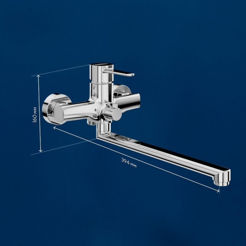 Смеситель для ванны Urbatec Evolution EV22853CR универсальный цвет Хром