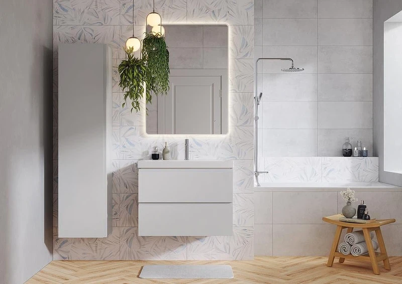 Тумба под раковину Cersanit Moduo 80 69349 подвесная цвет Серый туман