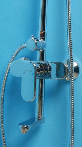 Душевая система Ростовская Мануфактура Сантехники Boou B7077SB-31 Хром латунь на стену
