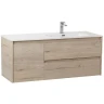 Тумба под раковину BelBagno Kraft 100 R KRAFT-1000-2C-1A-SO-RGB-R подвесная Rovere Galifax Bianco МДФ / ЛДСП