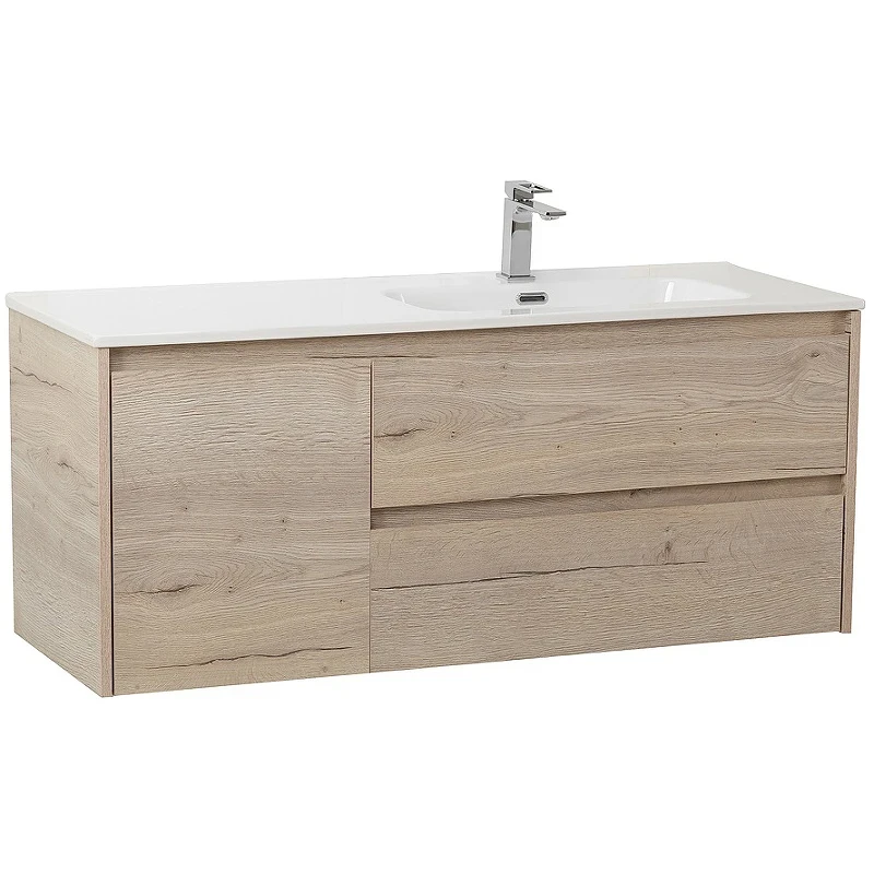 Тумба под раковину BelBagno Kraft 100 R KRAFT-1000-2C-1A-SO-RGB-R подвесная Rovere Galifax Bianco МДФ / ЛДСП
