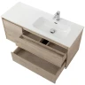 Тумба под раковину BelBagno Kraft 100 R KRAFT-1000-2C-1A-SO-RGB-R подвесная Rovere Galifax Bianco МДФ / ЛДСП