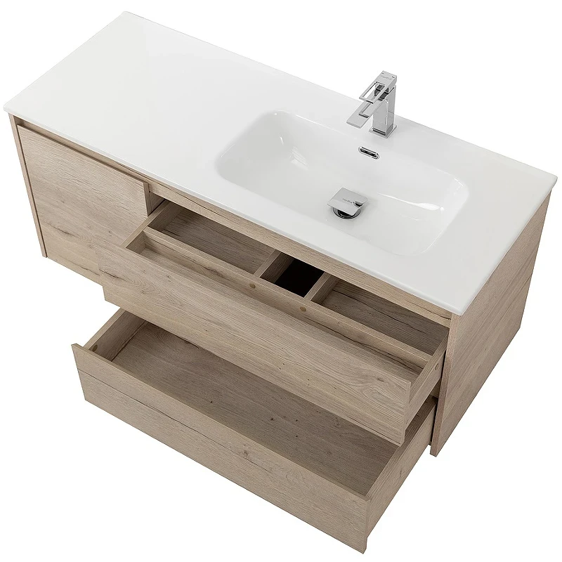 Тумба под раковину BelBagno Kraft 100 R KRAFT-1000-2C-1A-SO-RGB-R подвесная Rovere Galifax Bianco МДФ / ЛДСП