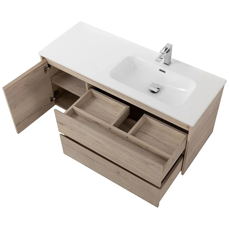 Тумба под раковину BelBagno Kraft 100 R KRAFT-1000-2C-1A-SO-RGB-R подвесная Rovere Galifax Bianco МДФ / ЛДСП