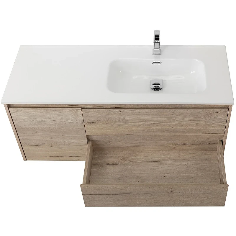 Тумба под раковину BelBagno Kraft 100 R KRAFT-1000-2C-1A-SO-RGB-R подвесная Rovere Galifax Bianco МДФ / ЛДСП
