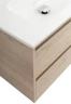 Тумба под раковину BelBagno Kraft 100 R KRAFT-1000-2C-1A-SO-RGB-R подвесная Rovere Galifax Bianco МДФ / ЛДСП