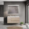 Тумба под раковину BelBagno Kraft 100 R KRAFT-1000-2C-1A-SO-RGB-R подвесная Rovere Galifax Bianco МДФ / ЛДСП
