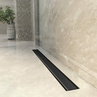 Душевой лоток Berges Optim Line Black 600 095506 с Черной матовой решеткой / под плитку