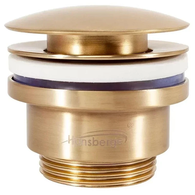 Донный клапан Hansberge H107MG click-clack цвет Золото матовое
