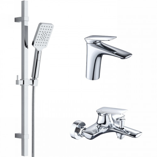 Комплект смесителей Bond Cube B03-5300 Хром латунь