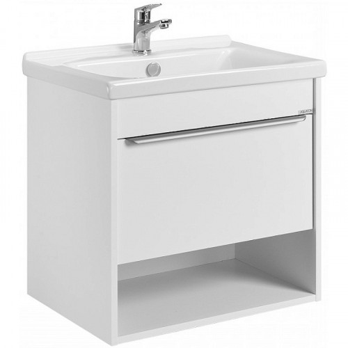 Тумба под раковину Aquaton Хоуп 60 1A287201HP2B0 подвесная Белая матовая МДФ / ЛДСП