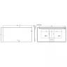 Зеркало Boheme Modern 140x70 543-140-CR с подсветкой Хром с сенсорным выключателем и подогревом стекло