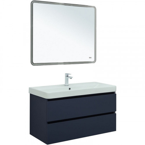 Тумба под раковину Aquanet Вега 2.0 100 337945 подвесная Маренго МДФ / ЛДСП