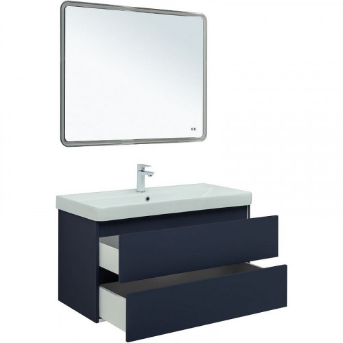 Тумба под раковину Aquanet Вега 2.0 100 337945 подвесная Маренго МДФ / ЛДСП