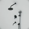 Душевая система AM.PM X-Joy FB85A3RH32 цвет Черный