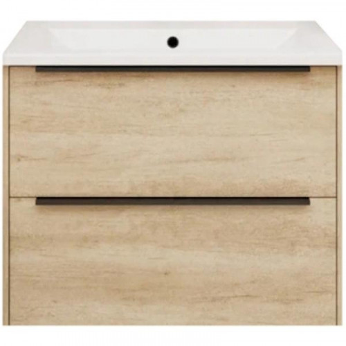 Тумба под раковину La Fenice Tesoro 80 FNC-01-TES-DNN-80-2 подвесная. Дуб небраска натуральный