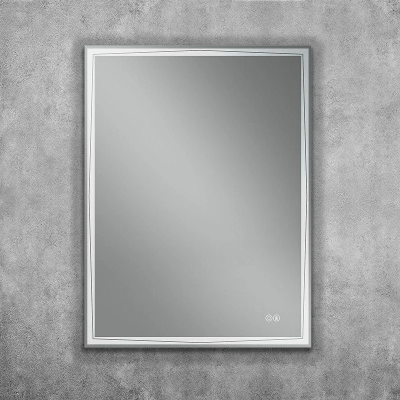 Зеркало Art&Max Firenze 60 AM-Fir-600-800-DS-F-H с подсветкой с сенсорным выключателем и подогревом