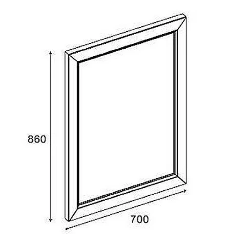 Зеркало Roca America Evolution W 70 ZRU9302957 Дуб светлый