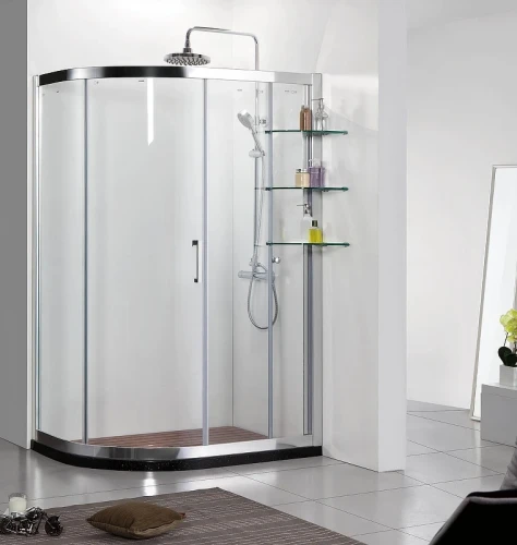Душевой уголок Azario Victoria 120х90 L AZ-NNQ2131-1-L900 профиль Серебро стекло прозрачное