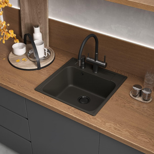 Смеситель для кухни Reflexion Lago RX9902BL цвет Оружейная сталь