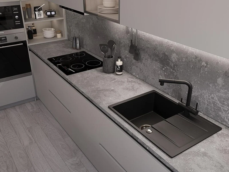 Кухонная мойка Emar Quartz 70 EMQ-1700.Q цвет Морион