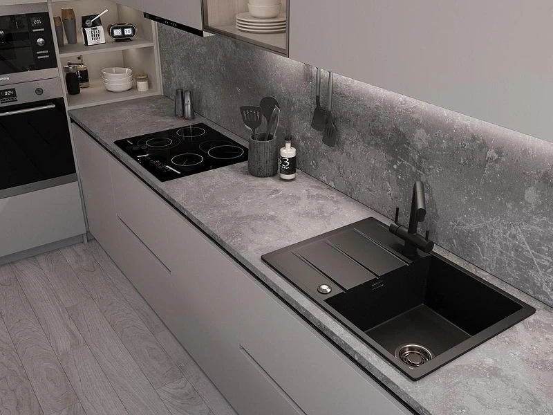 Кухонная мойка Emar Quartz 70 EMQ-1700.Q цвет Морион