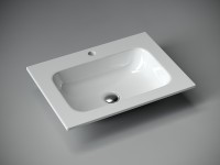 Раковина Ceramicanova Grace 60 CN7011 Белая фарфор полувстраиваемая