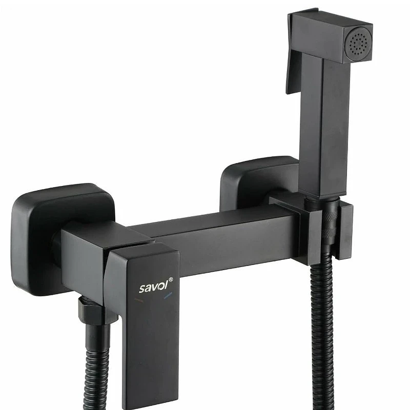 Гигиенический душ со смесителем Savol S-FXQ005H цвет Черный матовый
