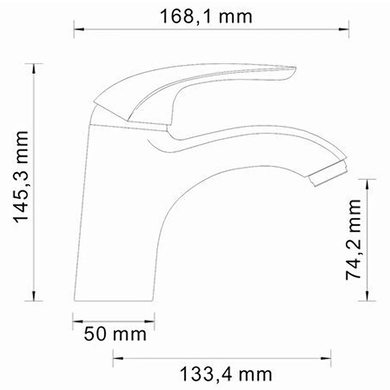 Смеситель для раковины WasserKRAFT Rossel 2803 Хром латунь