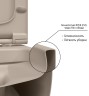 Унитаз Berges Ego XL 082728 подвесной Жасмин матовый с сиденьем Микролифт фарфор подвесной