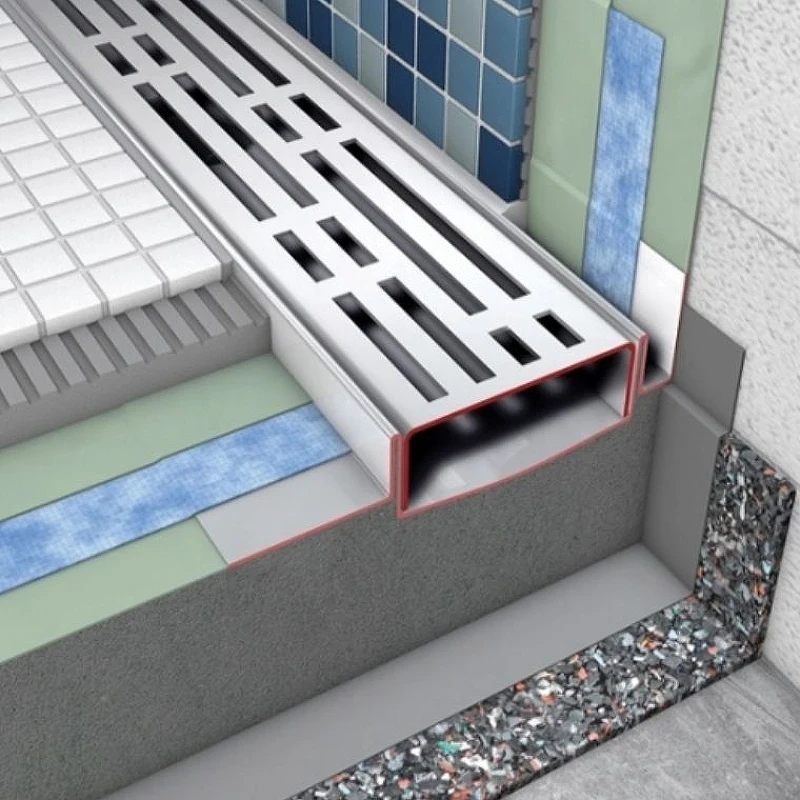 Решетка для душевого лотка Tece Drainline Basic 80 600810 Полированная нержавеющая сталь