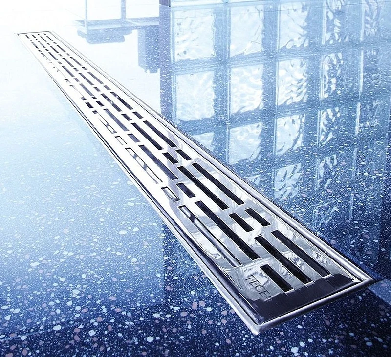 Решетка для душевого лотка Tece Drainline Basic 80 600810 Полированная нержавеющая сталь