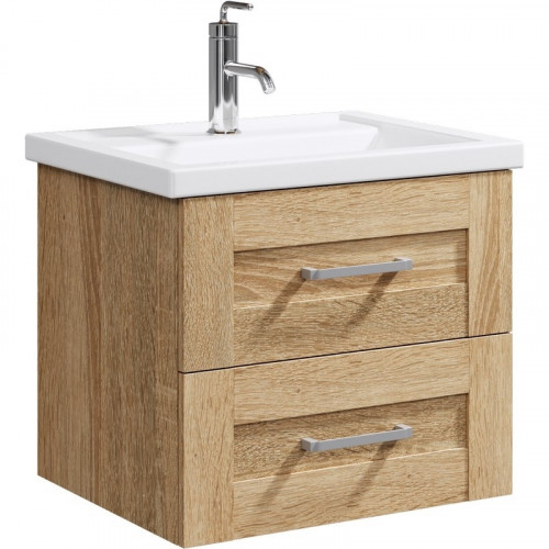 Тумба под раковину Aqwella Фостер 60 FOS01062DS подвесная Дуб сонома МДФ / ЛДСП